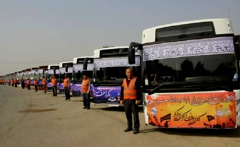 اعزام رایگان زائران از نجف به کربلا در عرفه